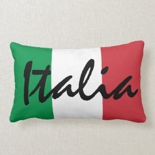 Personalised Italia Italian Flag Lumbar Cushion
