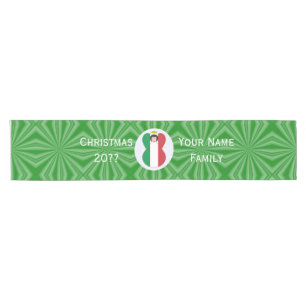 Personalised Italian Angel Christmas Flag Short Table Runner