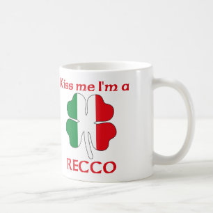 Personalised Italian Kiss Me I'm Recco Coffee Mug