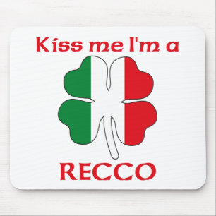 Personalised Italian Kiss Me I'm Recco Mouse Mat