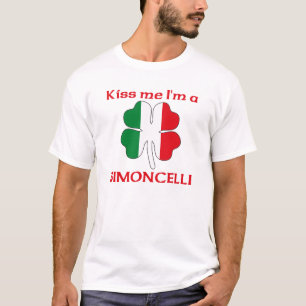 Personalised Italian Kiss Me I'm Simoncelli T-Shirt