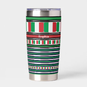 Personalised Italian Patriotic Flag  Insulated Tumbler