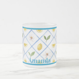 Personalised Italian Tile Citrus Lemon Mug