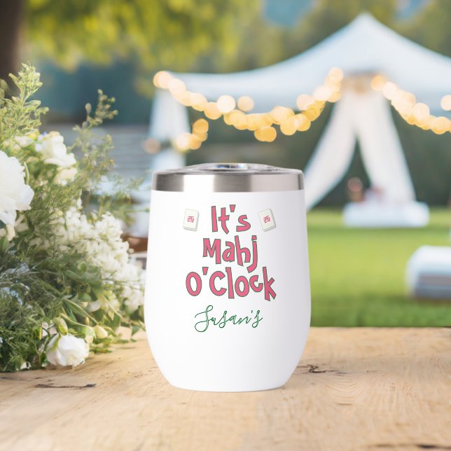Personalised It's Mahj O'Clock Mahjong (Wedding (Rotated))