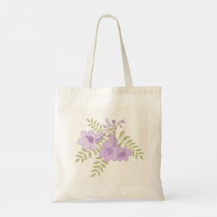 Personalised Jacaranda Blooms Floral Tote Bag