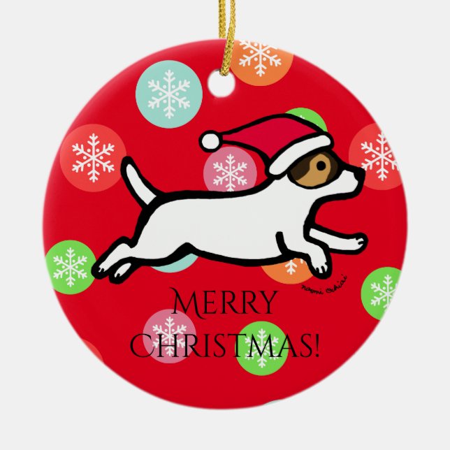 Personalised Jack Russell Terrier 2 Ornament (Front)