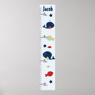 Personalised Jackson Whale/Fish Growth Chart