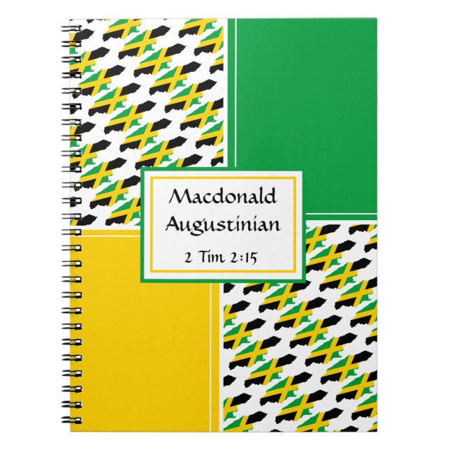Personalised | JAMAICA Flag | Scripture Journal (Front)