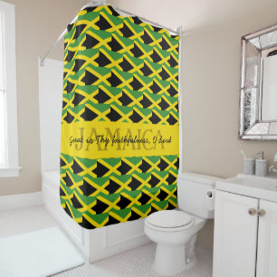 Personalised JAMAICA FLAG Shower Curtain