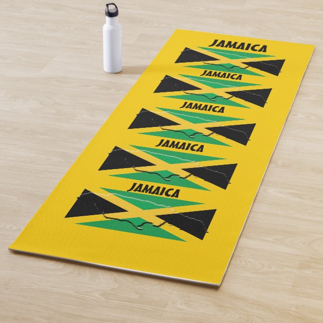 Personalised JAMAICA FLAG Yoga Mat (In Situ)