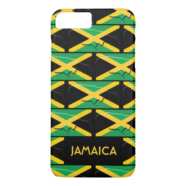 Personalised Jamaican Flag Case-Mate iPhone Case (Back)
