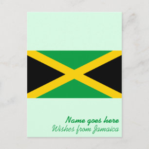 Personalised Jamaican Flag Holiday/Vacation Postcard