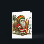 Personalised Jamaican Santa Christmas Card<br><div class="desc">You can personalise the text. Look for more in our store,  including gifts,   for Christmas!</div>