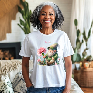Personalised January Birth Month Garden Gnome Tri-Blend Shirt