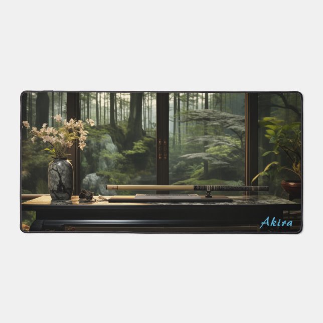 Personalised Japanese Workbench & Garden Desk Mat  (Front)