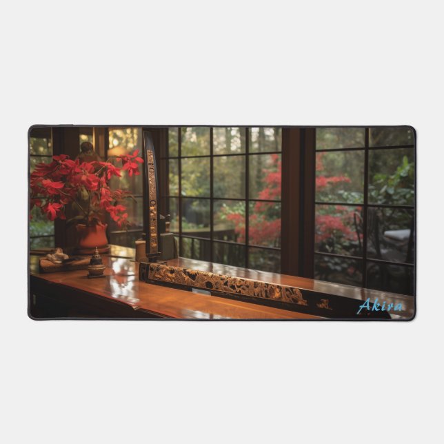 Personalised Japanese Workbench & Garden Desk Mat  (Front)