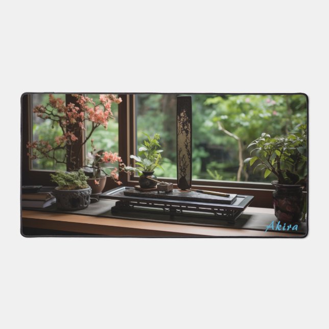 Personalised Japanese Workbench & Garden Desk Mat  (Front)