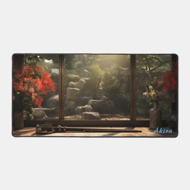 Personalised Japanese Workbench & Garden Desk Mat  (Front)