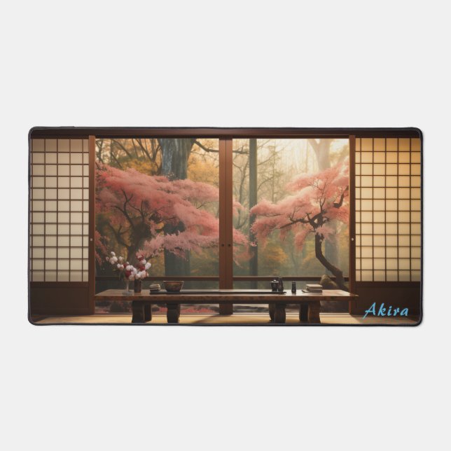 Personalised Japanese Workbench & Garden Desk Mat  (Front)