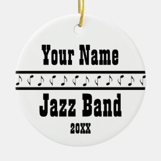 Personalised Jazz Band Music Ornament Keepsake