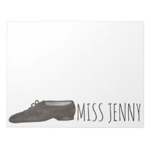 Personalised Jazz Shoe Dance Teacher Notepad