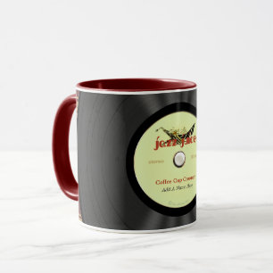 Personalised Jazz Vinyl Record Mug