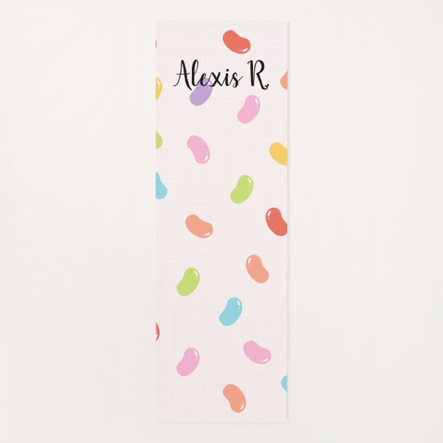 Personalised Jellybeans Yoga Mat (Front)