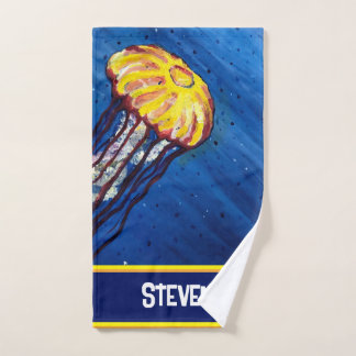 Personalised Jellyfish Bath Towel Set