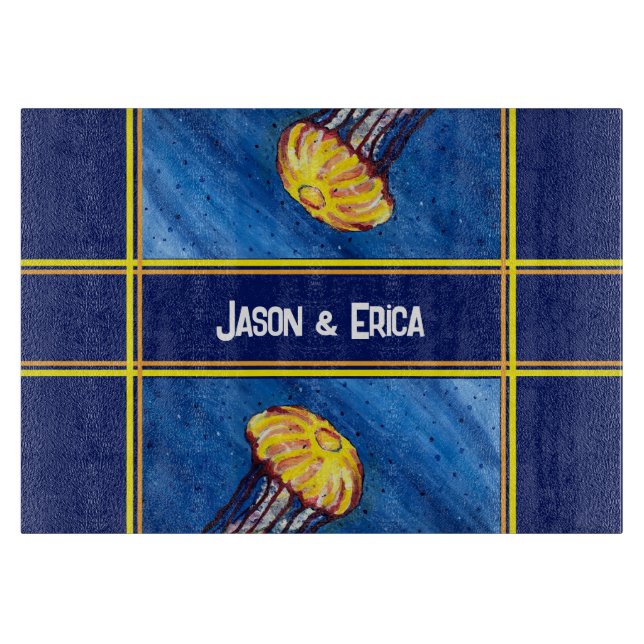 Personalised Jellyfish Cutting Board (Front)