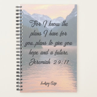 Personalised Jeremiah 29:11 Planner