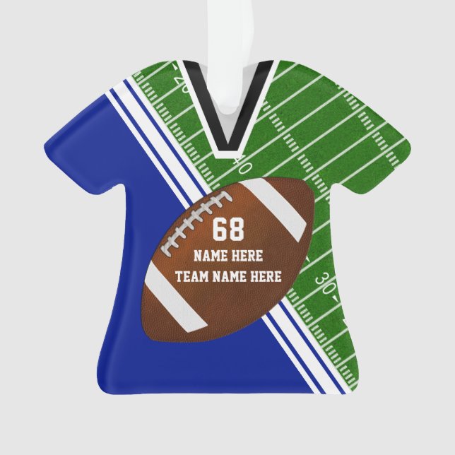 Personalised Jersey Football Ornaments Your COLORS (Front)