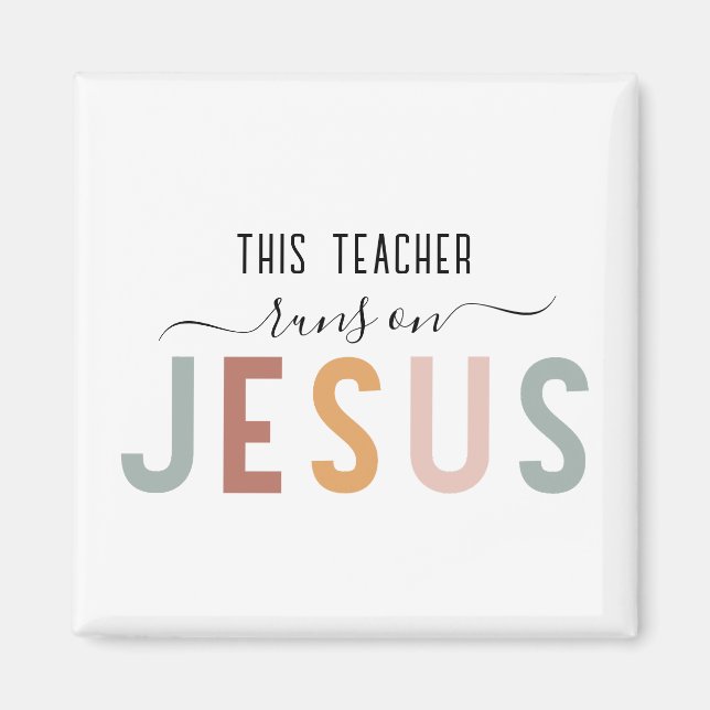 Personalised Jesus faith professions  Magnet (Front)