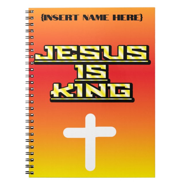 Personalised Jesus is King Prayer Journal (Front)