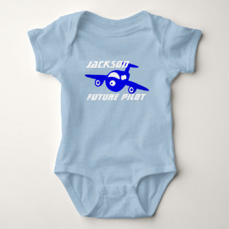 Personalised Jet "Future Pilot" Baby Bodysuit