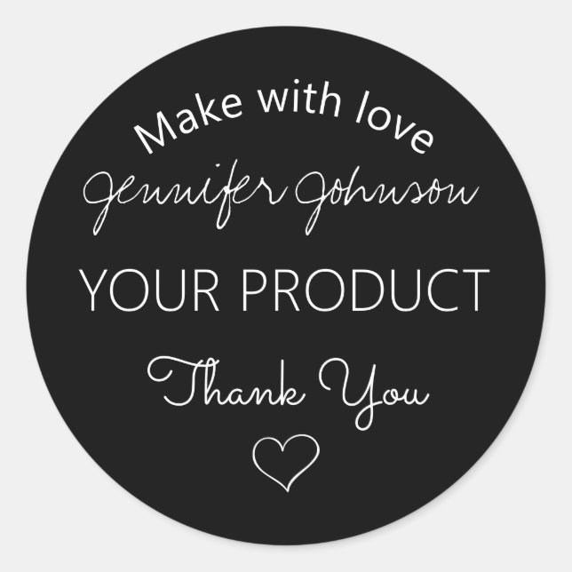 Personalised Jewellery Design Classic Round Sticke Classic Round Sticker (Front)