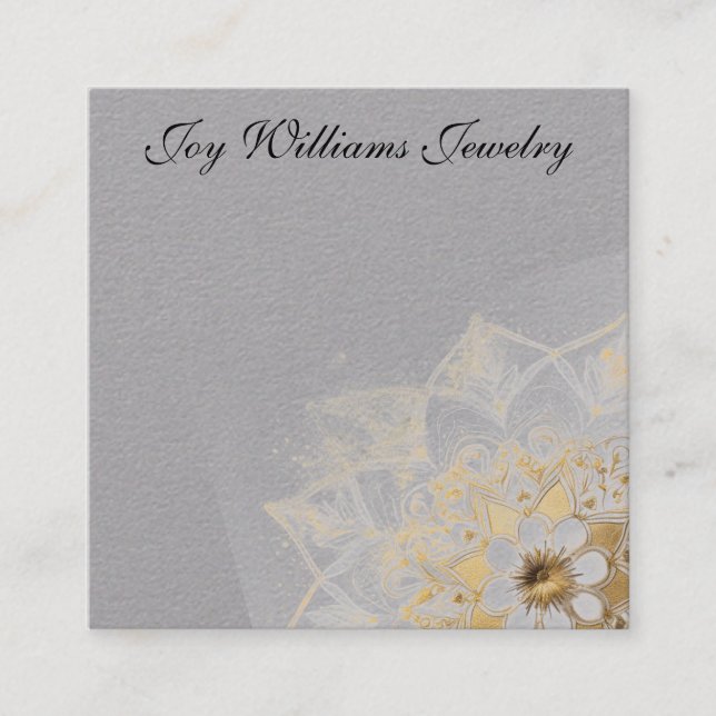 Personalised Jewellery Earring Card (Front)