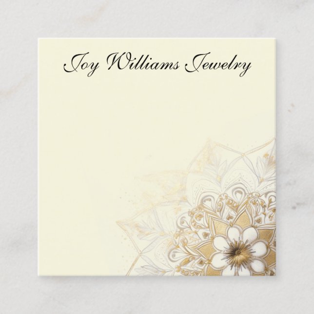 Personalised Jewellery Earring Card (Front)
