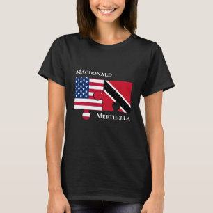 Personalised Jigsaw Trinidad USA American Flag T-Shirt