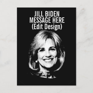 Personalised JILL BIDEN Postcard