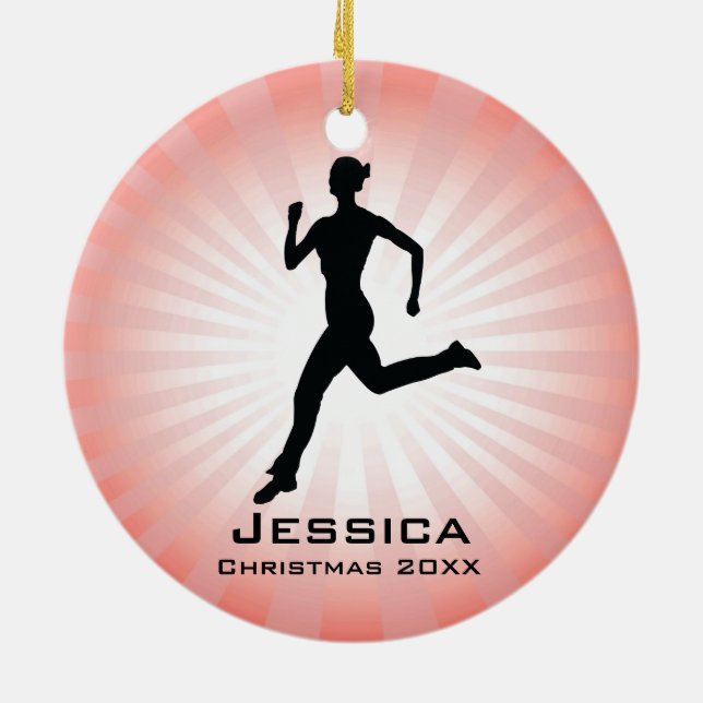 Personalised Jogger Runner Ornament (Back)