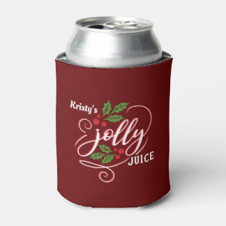 Personalised Jolly Juice Christmas Cheer Beer Can Cooler