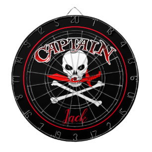Personalised Jolly Roger (Cutlass) Dartboard