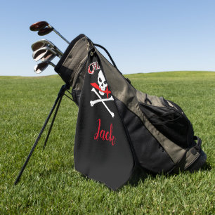 Personalised Jolly Roger (Cutlass) Golf Towel