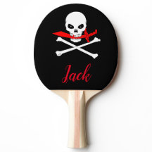 Personalised Jolly Roger (Cutlass)Ping Pong Paddle