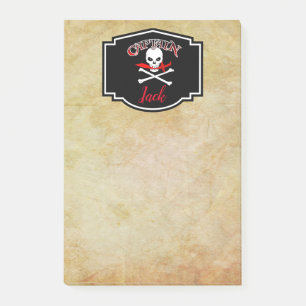 Personalised Jolly Roger (Cutlass)  Post-it Notes