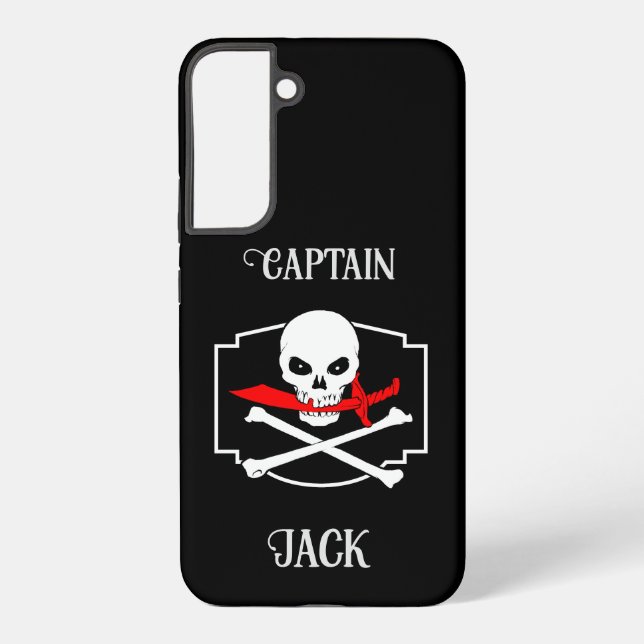 Personalised Jolly Roger (Cutlass)  Samsung Galaxy S22+ Case (Back)