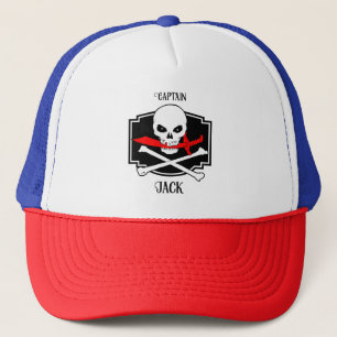 Personalised Jolly Roger (Cutlass)  Trucker Hat
