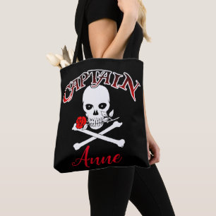 Personalised Jolly Roger (Rose) Tote