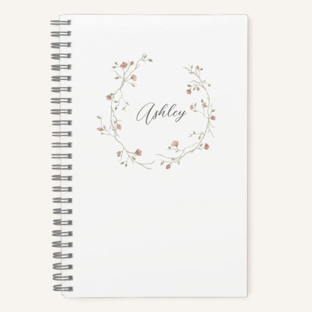 Personalised Journal - Feminine Watercolor (Front)
