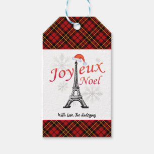 Personalised Joyeux Noel Gift Tags